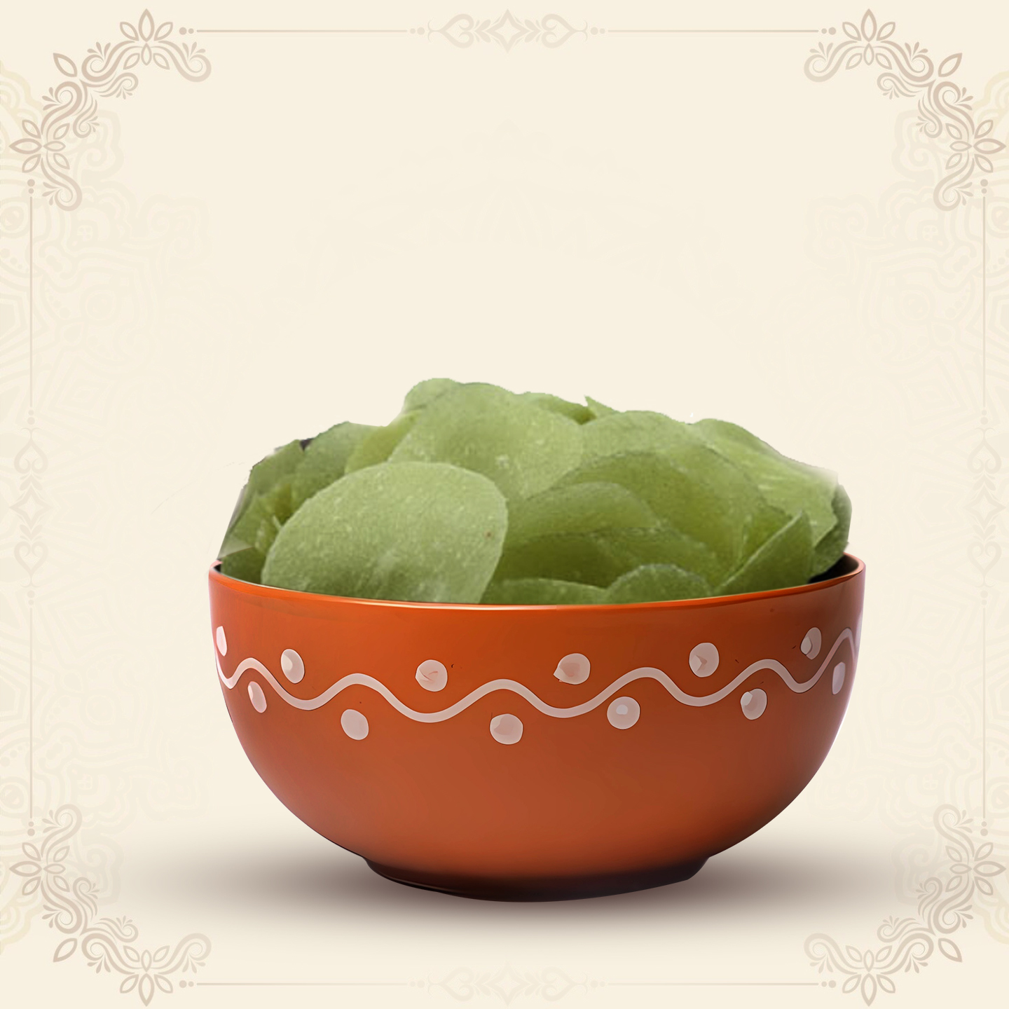 Green chilli thalir vadam